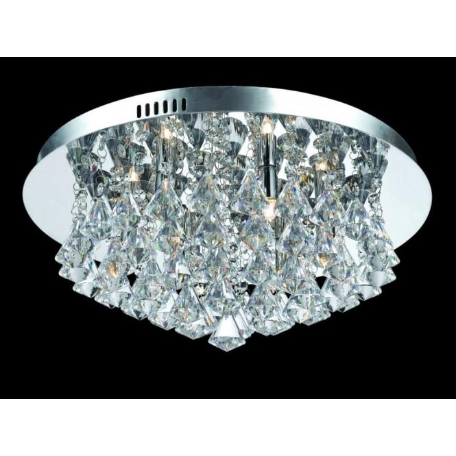Impex Lighting Impex Parma Medium Circular 6 Light Flush Fitting in ...