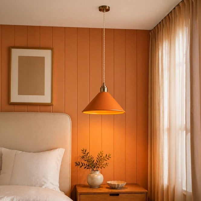 Khudi & Khora  320 Earth Ceramic Ceiling Pendant Light - Terracotta