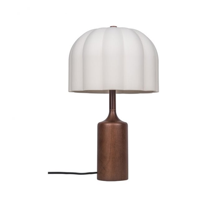 Khudi & Khora  Ceramic Aloura Table Lamp- Wood