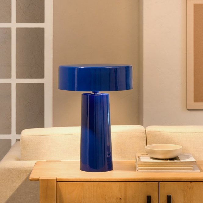Khudi & Khora Cobalt Table Lamp - Blue