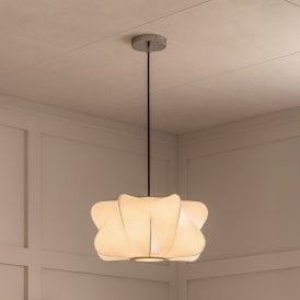 Khudi & Khora Contemporary Ceiling Pendant Light - White