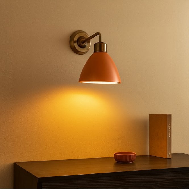 Khudi & Khora  Earth Ceramic Wall Light - Terracotta