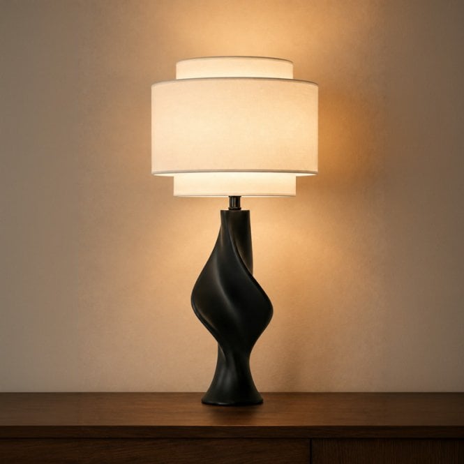Khudi & Khora  Meridian Table Lamp - Black