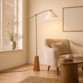 Khudi & Khora Nolan Floor Lamp - Antique Brass