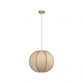Khudi & Khora Solara Linen Ceiling Pendant Light