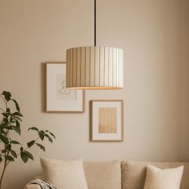 Khudi & Khora Soul Ceiling Pendant Shade - Black & White