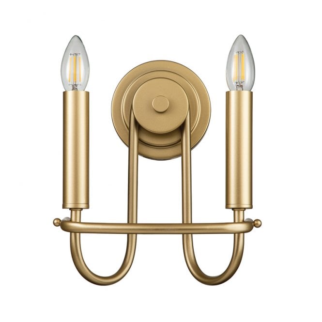 Kichler Capitol Hill Twin Wall Fitting In Natural Brass