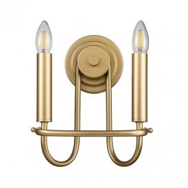 Kichler Capitol Hill Twin Wall Fitting In Natural Brass