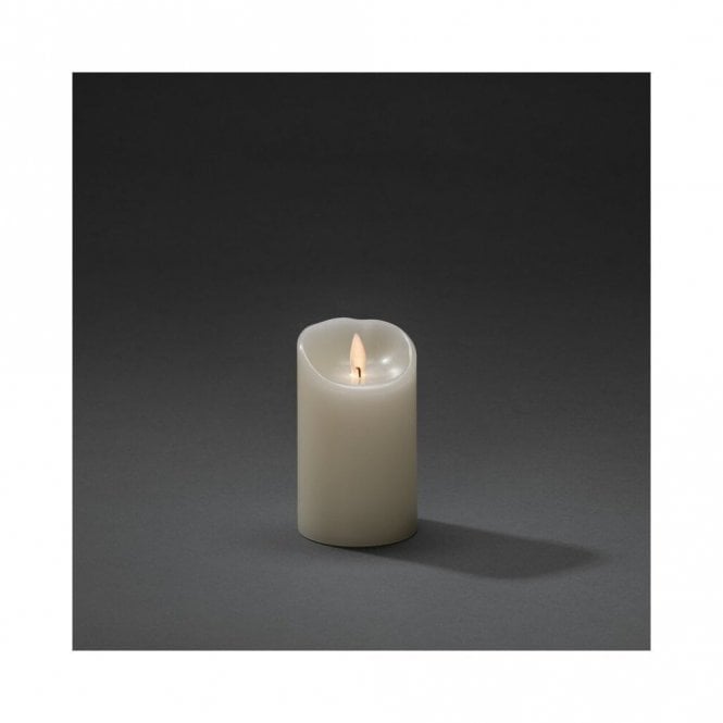 Konstsmide  12.7cm Battery Operated LED Wax Flicker Candle