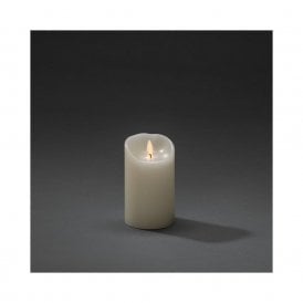 Konstsmide 12.7cm Battery Operated LED Wax Flicker Candle