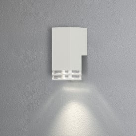 411-250 Antares Single Light Outdoor Aluminium Wall Fitting in White Painted Finish