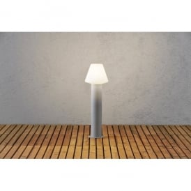 7272-302 Barletta Single Light Outdoor Post in Aluminium Finish