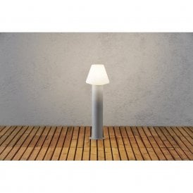 7272-302 Barletta Single Light Outdoor Post in Aluminium Finish