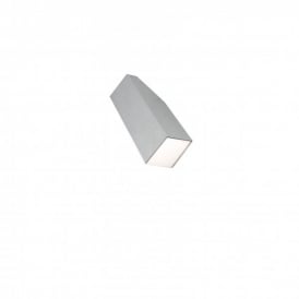 Imola Single Light LED Outdoor Wall Fitting In Aluminium Finish With Opal Diffuser