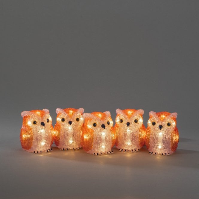 Konstsmide LED Owl String Lights - Set of 5