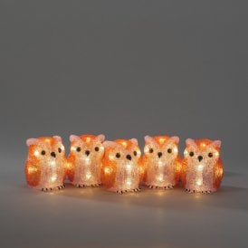 Konstsmide LED Owl String Lights - Set of 5