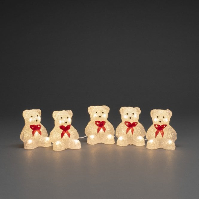 Konstsmide  LED Teddy Bear String Lights - Set of 5