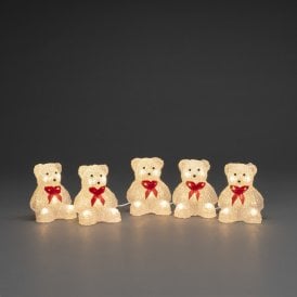Konstsmide LED Teddy Bear String Lights - Set of 5
