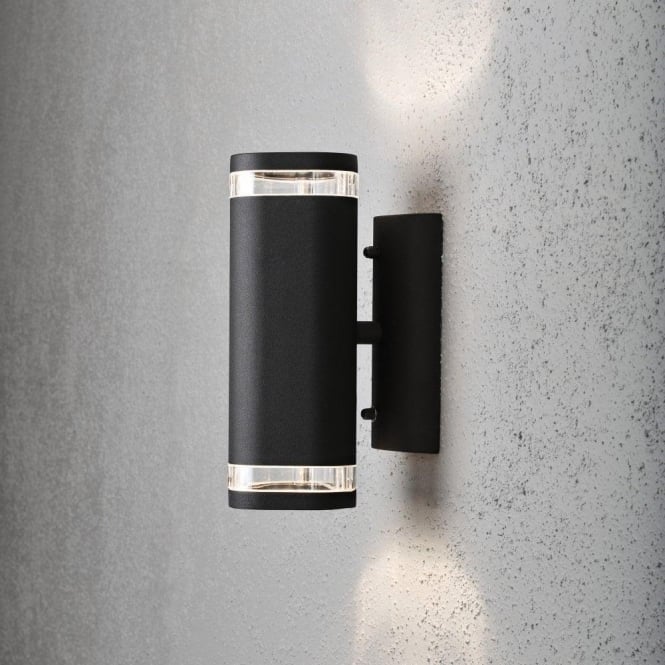 Konstsmide  Modena 2 Light Exterior Wall Fitting in Black Finish