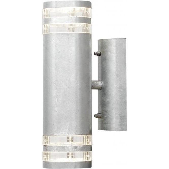 Konstsmide  Modena 2 Light External Wall Fitting with a Galvanised Finish