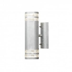 Konstsmide Modena 2 Light External Wall Fitting with a Galvanised Finish