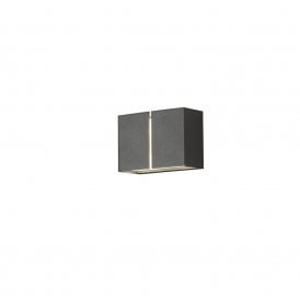 Konstsmide Pavia Integrated High Powered LED Outdoor Wall Fitting in Anthracite Finish