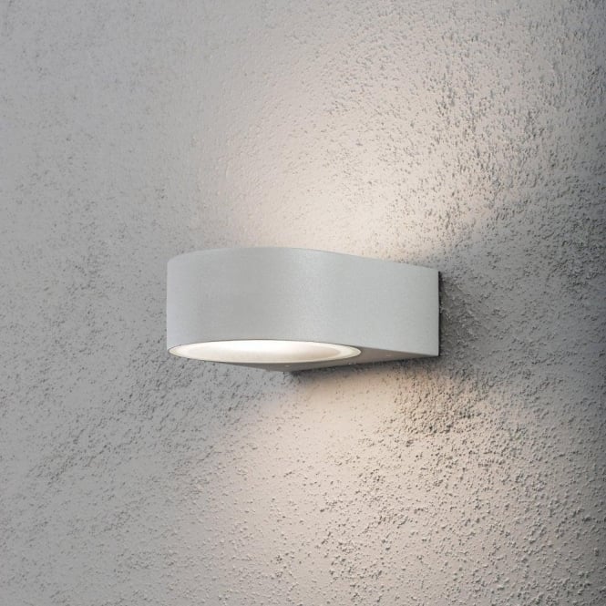 Konstsmide  Teramo Single Light Outdoor Wall Fitting in Aluminium