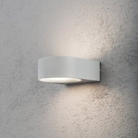 Konstsmide Teramo Single Light Outdoor Wall Fitting in Aluminium
