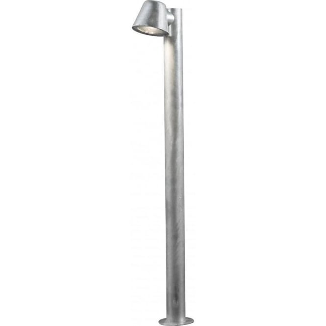 Konstsmide  Trieste Single Light Outdoor Post Light In Galvanised Finish