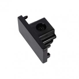 Lucide 1 Circuit Set of 2 Track End Caps In Black Finish