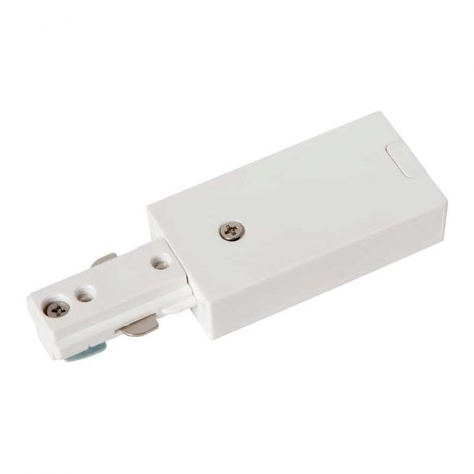 Lucide 1 Circuit Single Power Track Supply In White Finish