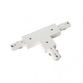 Lucide 1 Circuit T Shaped Connector In White Finish