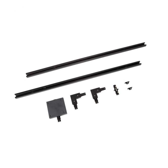 Lucide  2 Metre 1 Circuit Starter Track Kit In Black Finish