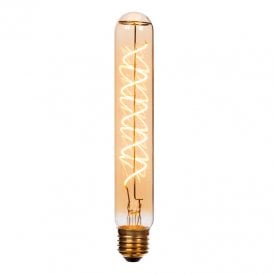 Lucide 4. 9W Warm White Dimmable 200mm LED Decorative Filament Tubular Bulb - Screw Cap