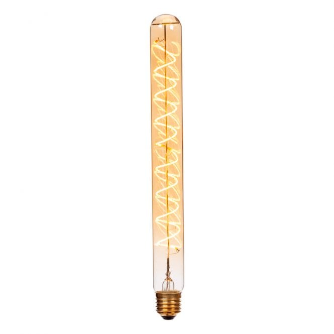 Lucide  4. 9W Warm White Dimmable 300mm LED Decorative Filament Tubular Bulb - Screw Cap