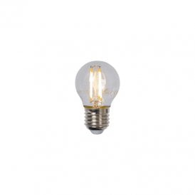 Lucide 4W Warm White Dimmable LED Screw Cap Clear Golf Ball Bulb