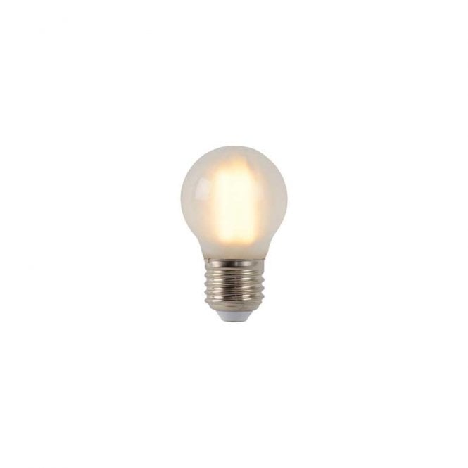 Lucide 4W Warm White Dimmable LED Screw Cap Frosted Golf Ball Bulb