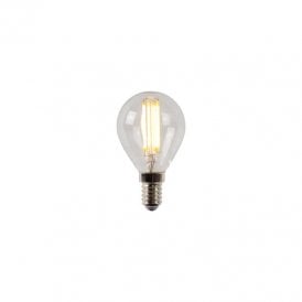 Lucide 4W Warm White Dimmable LED Small Screw Cap Clear Golf Ball Bulb