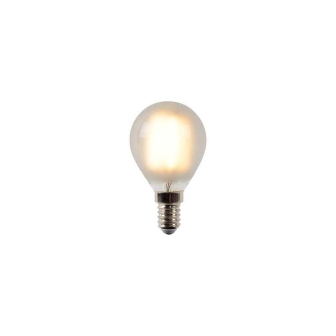 Lucide 4W Warm White Dimmable LED Small Screw Cap Frosted Golf Ball Bulb