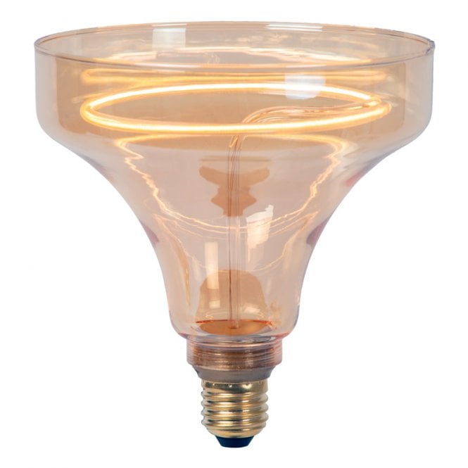 Lucide 4W Warm White Non-Dimmable LED Decorative Filament 150mm Amber Bulb - Screw Cap