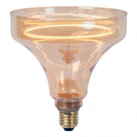 Lucide 4W Warm White Non-Dimmable LED Decorative Filament 150mm Amber Bulb - Screw Cap