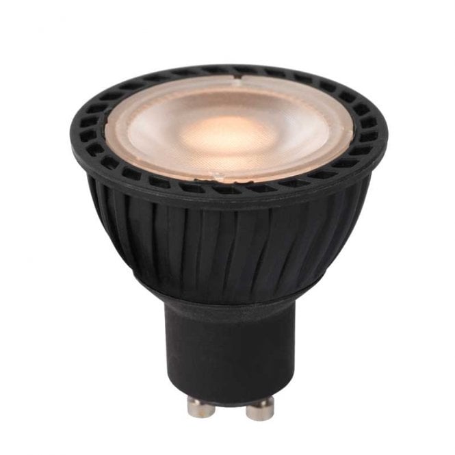 Lucide  5W Extra Warm White 3 Step Dimmable LED GU10 In Black Finish