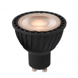 Lucide 5W Extra Warm White 3 Step Dimmable LED GU10 In Black Finish