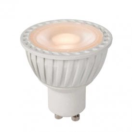 Lucide 5W Extra Warm White 3 Step Dimmable LED GU10 In White Finish
