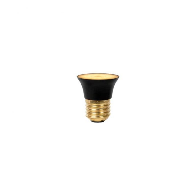 Lucide 5W Warm White Dimmable LED Screw Cap G45 Spotlight Bulb In Black Finish