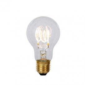 Lucide 5W Warm White Dimmable LED Screw Cap GLS Clear Bulb