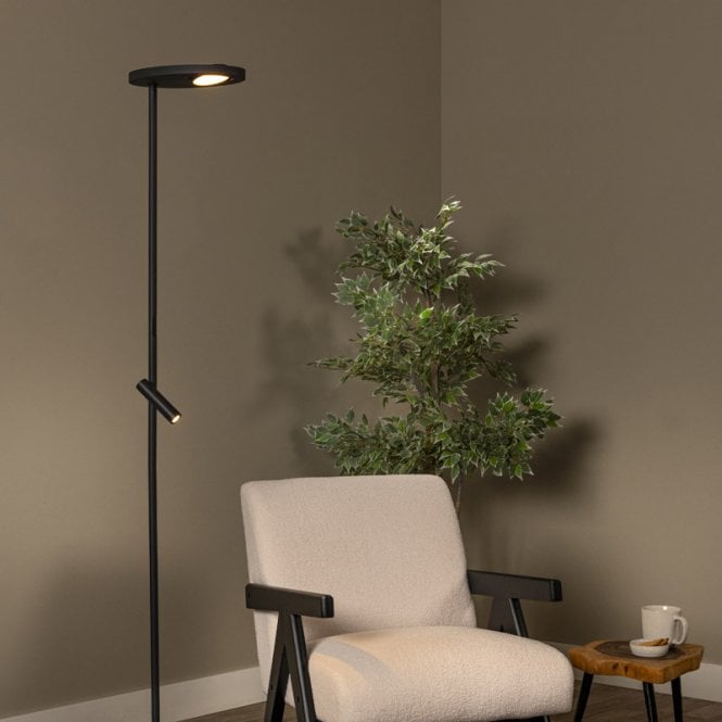 Lucide  6W Ortolan CCT LED Floor Lamp - Black