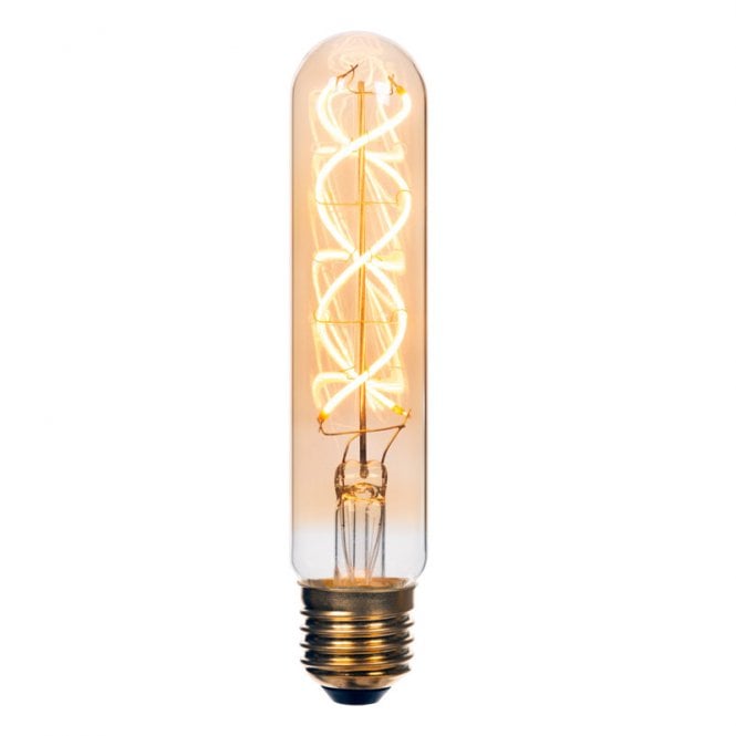 Lucide  9W Warm White Dimmable LED Decorative Filament 300mm Amber Tubular Bulb - Screw Cap