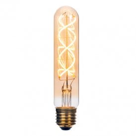 Lucide 9W Warm White Dimmable LED Decorative Filament 300mm Amber Tubular Bulb - Screw Cap
