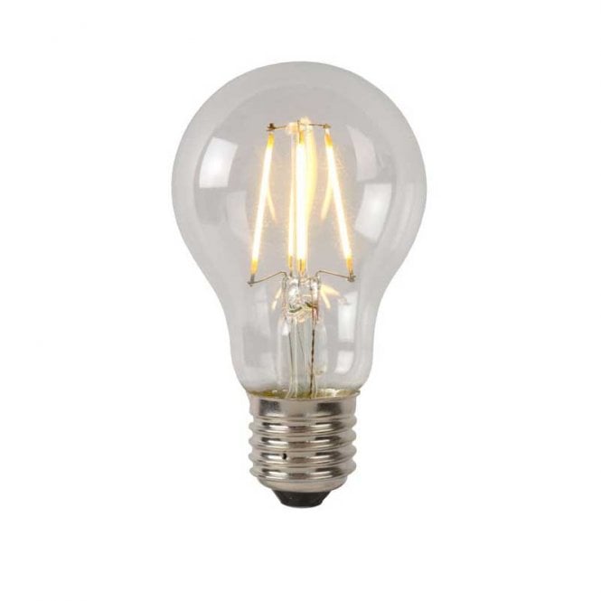 Lucide A60 7W Warm White Dimmable LED Decorative Filament GLS Bulb - Screw Cap